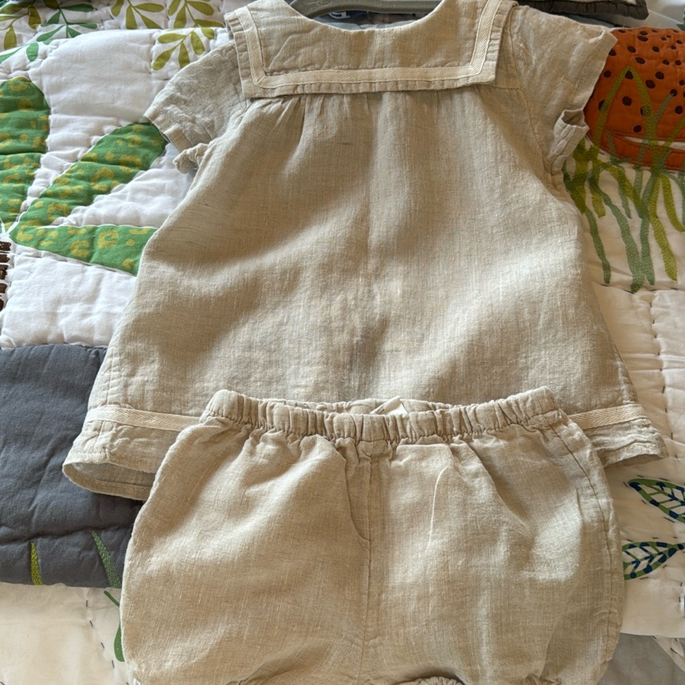 2 piece linen set
